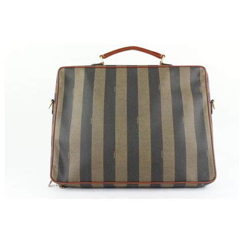 fendi womens pequin striped briefcase|FENDI Official USA Online Store.